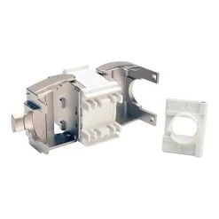 Couplers & Connectors Tripp Lite Cat6a Toolless Keystone Jack, Gray (BHDBT-001-KJ-GY)
