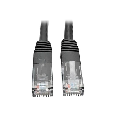 Ethernet Cables Tripp Lite N200-025-BK 25' RJ-45 Male/Male Cat6 Molded Patch Cable; Black 3 Ethernet Cables Tripp Lite N200-025-BK 25' RJ-45 Male/Male Cat6 Molded Patch Cable; Black