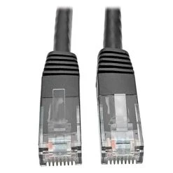Networking Accessories Tripp Lite N200-002-BK 2' Black RJ-45 To RJ-45 Male/Male Cat6 Gigabit Molded Patch Cable