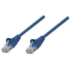Networking Accessories INTELLINET® 320634 Blue 100' RJ-45 Male/Male Cat5e Snag-free Booted UTP Network Cable For Network Device