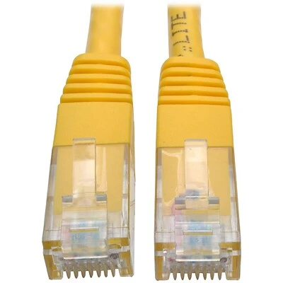 Ethernet Cables Tripp Lite 10ft Cat6 Gigabit Molded Patch Cable RJ45 MM 550MHz 24AWG Yellow 3 Ethernet Cables Tripp Lite 10ft Cat6 Gigabit Molded Patch Cable RJ45 MM 550MHz 24AWG Yellow
