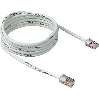 Ethernet Cables Belkin 25' CAT5e Patch Cable - White 3 Ethernet Cables Belkin 25' CAT5e Patch Cable - White
