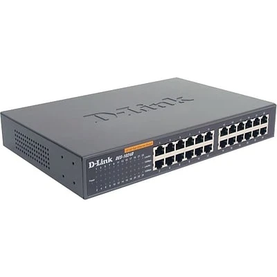 Ethernet Switches D-Link® DES-1024D Unmanaged Ethernet Switch; 24 Ports 3 Ethernet Switches D-Link® DES-1024D Unmanaged Ethernet Switch; 24 Ports