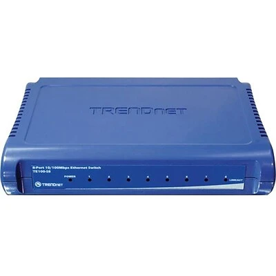 Ethernet Switches TRENDNET® TE100-S8 Ethernet Switch; 8 Ports 3 Ethernet Switches TRENDNET® TE100-S8 Ethernet Switch; 8 Ports