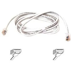 Ethernet Cables Belkin A3L980-05-WHT-S 5' CAT-6 RJ-45 Snagless Patch Cable, White101 -Linksys shop s0794435 s7