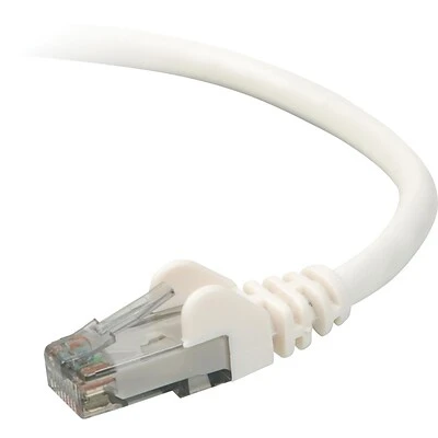 Ethernet Cables Belkin 900 15' Cat 6 RJ-45 Male/Male Snagless Patch Cable, White 4 Ethernet Cables Belkin 900 15' Cat 6 RJ-45 Male/Male Snagless Patch Cable, White - Image 2