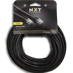 Ethernet Cables NXT Technologies™ NX29777 50' CAT-6 Cable, Black 11 Ethernet Cables NXT Technologies™ NX29777 50' CAT-6 Cable, Black -Linksys shop s1217773 s7