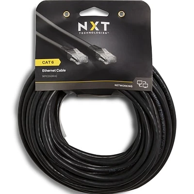 Ethernet Cables NXT Technologies™ NX29777 50' CAT-6 Cable, Black 7 Ethernet Cables NXT Technologies™ NX29777 50' CAT-6 Cable, Black - Image 5