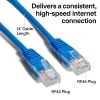 Ethernet Cables NXT Technologies™ NX29763 14' CAT-5e Cable, Blue -Linksys shop s1217830 s7