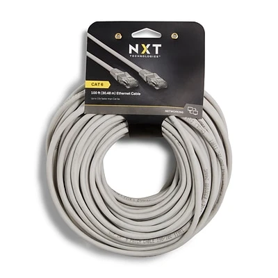 Ethernet Cables NXT Technologies™ NX56842 100' CAT-6 Cable, Gray 7 Ethernet Cables NXT Technologies™ NX56842 100' CAT-6 Cable, Gray - Image 5