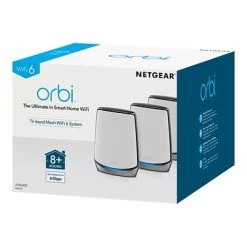 Wireless Routers NETGEAR Orbi AX6000 Tri Band Wireless And Ethernet Router, White (RBK853) -Linksys shop sp110644532 s7