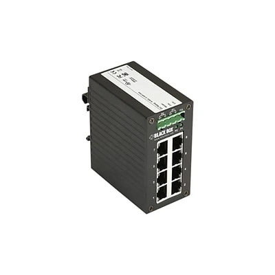 Black Box Ethernet Switches BlackBox LGH008A Series Gigabit Ethernet (1000-Mbps) Hardened Temperature Switch - (8) 10/100/1000-Mbps Copper (RJ45) 3 Black Box Ethernet Switches BlackBox LGH008A Series Gigabit Ethernet (1000-Mbps) Hardened Temperature Switch - (8) 10/100/1000-Mbps Copper (RJ45)