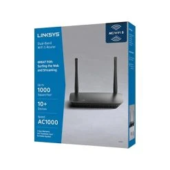 Network Router Linksys AC1000 Dual-Band Wireless/Ethernet Router, Black (E5350) -Linksys shop sp116083317 s7