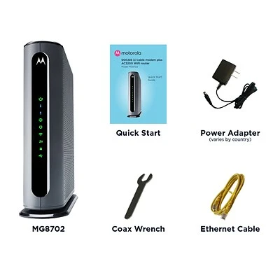 Modems Motorola Mg8702 MG8702-10M Dual-Band DOCSIS 3.1 Cable Modem 5 Modems Motorola Mg8702 MG8702-10M Dual-Band DOCSIS 3.1 Cable Modem - Image 3