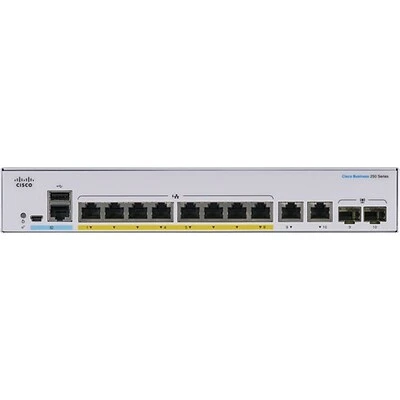 Ethernet Switches Cisco 250 CBS250-8PP-E-2G-NA 8 Ports Gigabit Ethernet Desktop Design Switch 4 Ethernet Switches Cisco 250 CBS250-8PP-E-2G-NA 8 Ports Gigabit Ethernet Desktop Design Switch - Image 2