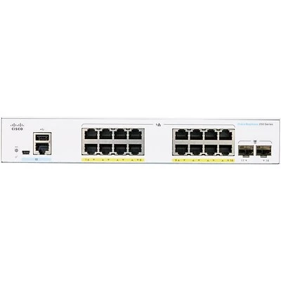 Ethernet Switches Cisco Business 250 CBS250-16P-2G-NA 16 Port Gigabit Ethernet Rack Mountable Switch 4 Ethernet Switches Cisco Business 250 CBS250-16P-2G-NA 16 Port Gigabit Ethernet Rack Mountable Switch - Image 2