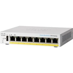 Ethernet Switches Cisco 250 CBS250-8PP-D-NA 8 Ports Gigabit Ethernet Desktop Design Switch