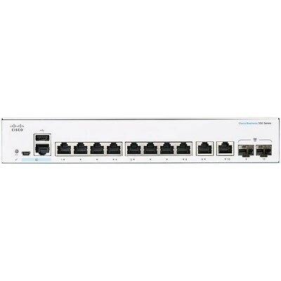 Ethernet Switches Cisco 350 CBS350-8T-E-2G-NA 10 Ports Gigabit Ethernet Rack Mountable Switch 4 Ethernet Switches Cisco 350 CBS350-8T-E-2G-NA 10 Ports Gigabit Ethernet Rack Mountable Switch - Image 2
