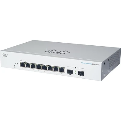 Ethernet Switches Cisco 220 CBS220-8FP-E-2G-NA 8 Ports Gigabit Ethernet Rack Mountable Switch 3 Ethernet Switches Cisco 220 CBS220-8FP-E-2G-NA 8 Ports Gigabit Ethernet Rack Mountable Switch