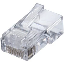Ethernet Cable Plugs IDEAL 85-372 CAT-5E Feed-Thru RJ45 Mod Plugs, 100/Pack