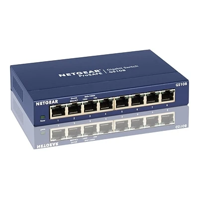 Ethernet Switches NETGEAR 8-Port Gigabit Ethernet Unmanaged Switch, Plug-and-Play (GS108-400NAS) 3 Ethernet Switches NETGEAR 8-Port Gigabit Ethernet Unmanaged Switch, Plug-and-Play (GS108-400NAS) - Image 2